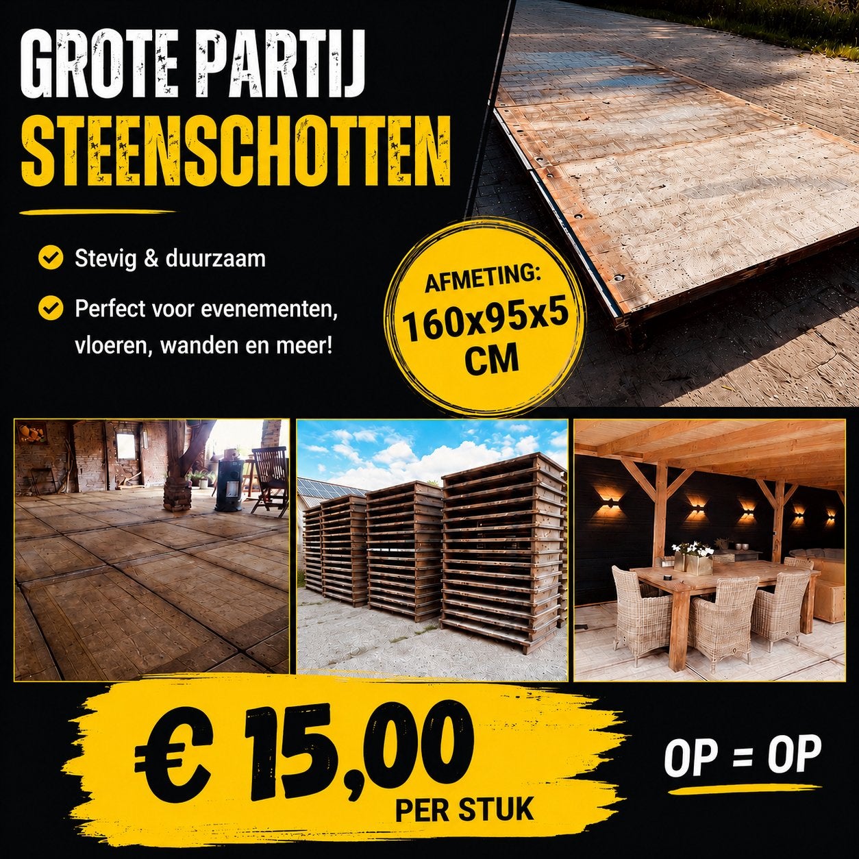 Grote partij Steenschotten, Minder dan 25 mm, Ophalen of Verzenden, Zo goed als nieuw, Pallet