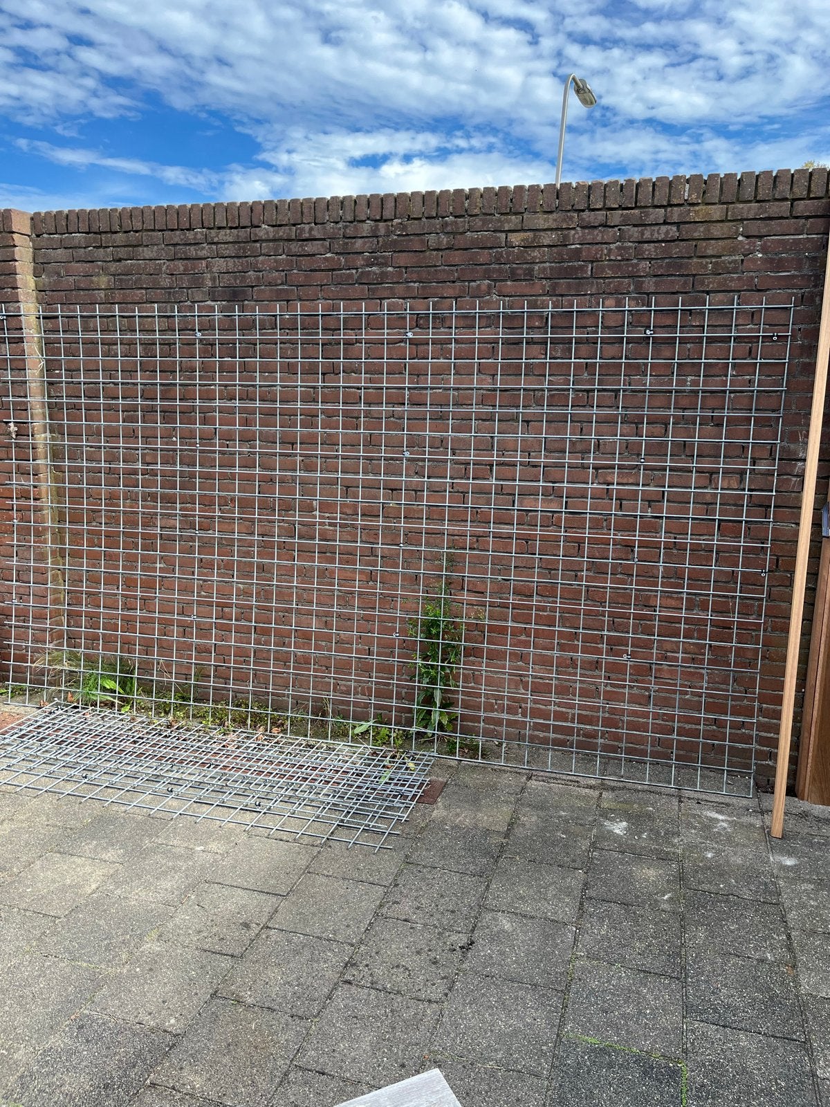 Verzinkte bouwstaalnetten 6mm dik, maaswijdte 10 x 10 cm, Ophalen, Gebruikt, Minder dan 10 meter, Gaas