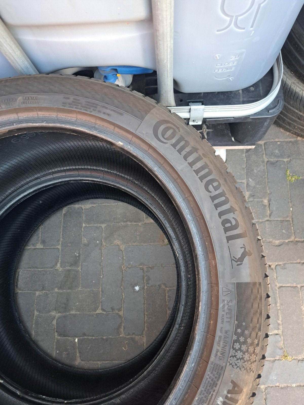 2x Continental All Season banden 255/45 R19 6-7mm profiel, 19 inch, Gebruikt, 255 mm, Ophalen of Verzenden