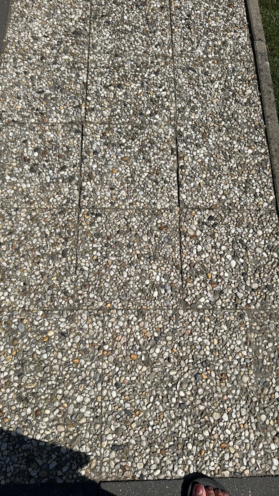 Gezocht! 30x30 gewassen grindtegels, Tuin en Terras, Ophalen of Verzenden, Gebruikt, Beton, Terrastegels