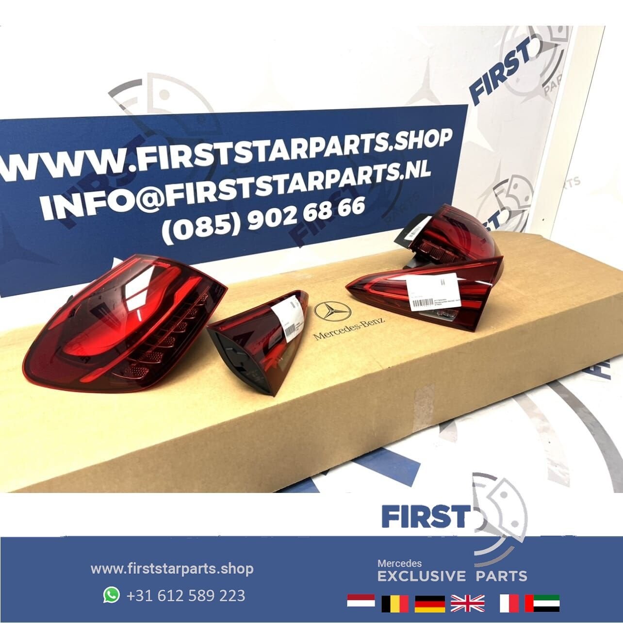 W177 A KLASSE FACELIFT A35 A45 A45s AMG ACHTERLICHT SET A177, Auto-onderdelen, Gebruikt, -, Voor, Ophalen of Verzenden