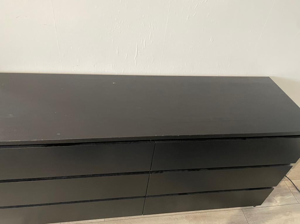 Malm ladekast Ikea, Huis en Inrichting, Kasten | Ladekasten, Ophalen, 50 tot 100 cm, Zo goed als nieuw, 3 of 4 laden