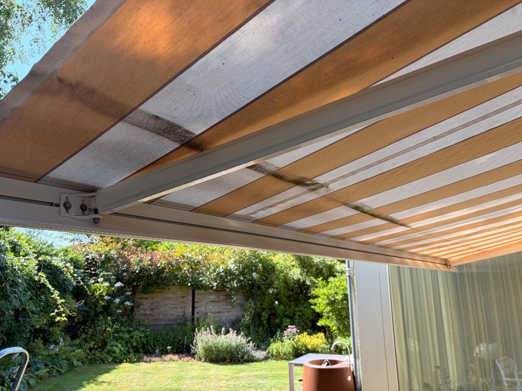 Zonnescherm, Tuin en Terras, Zonneschermen, Ophalen, Gebruikt, Elektrisch, 150 tot 300 cm