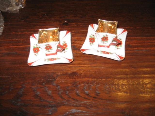 mini kop en schotels zeer oud, Ophalen of Verzenden, Gebruikt, Porselein, Kop en/of schotel