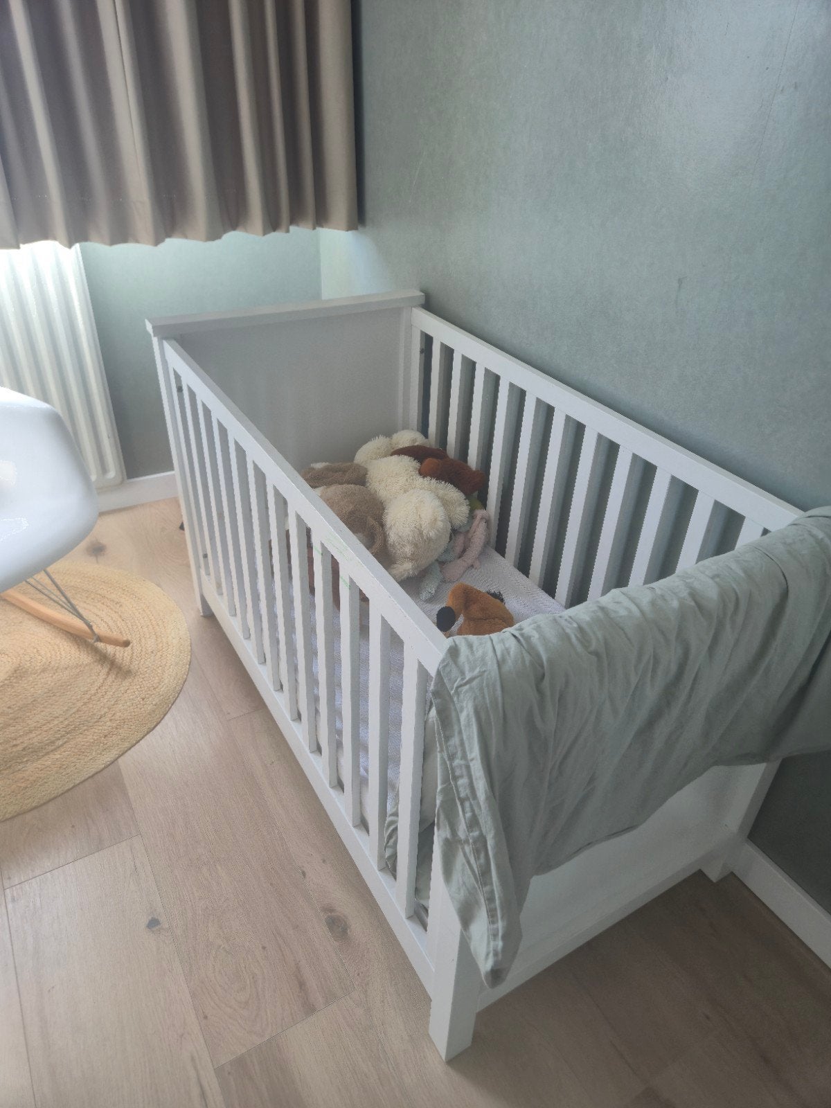 Complete babykamer: Ledikant, commode en schommelstoel, Kinderen en Baby's, Kinderkamer | Complete kinderkamers, Ophalen, Gebruikt