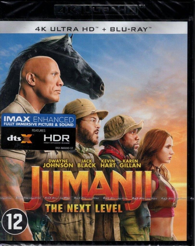 Jumanji The Next Level - 4K + Blu-ray - nieuw in seal - NL, Cd's en Dvd's, Blu-ray, Sony Interactive Entertainment Benelux B.V.