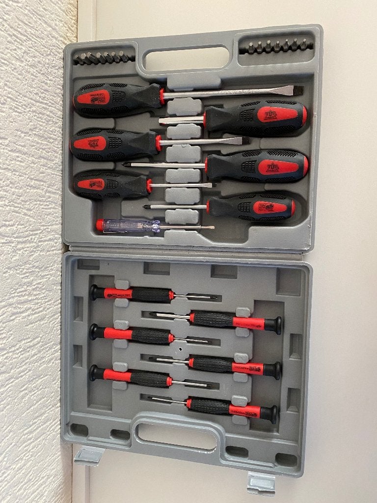 Topcraft Schroeven-draaiers set in koffer, Ophalen of Verzenden, Zo goed als nieuw, Schroevendraaier