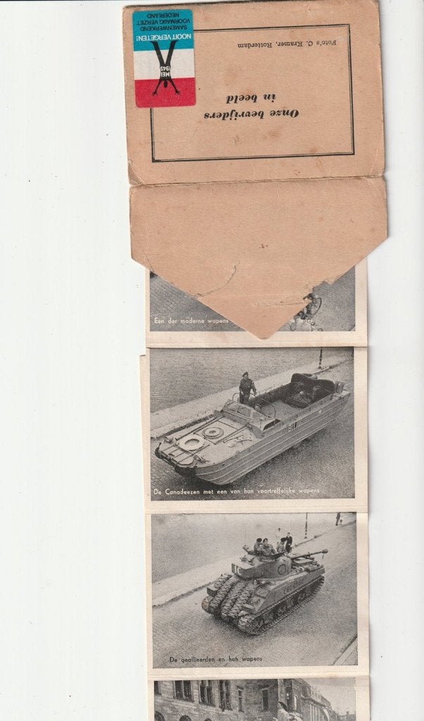 Mapje prentjes tanks Onze bevrijders in Beeld, Verzenden, Overige typen, Overige soorten, X