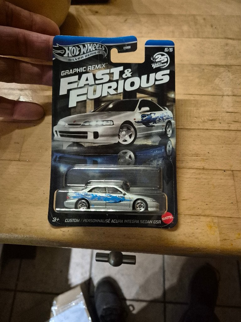 Custom Acura Integra Sedan GSR Hot Wheels Fast and Furious, Ophalen of Verzenden, Nieuw, Auto