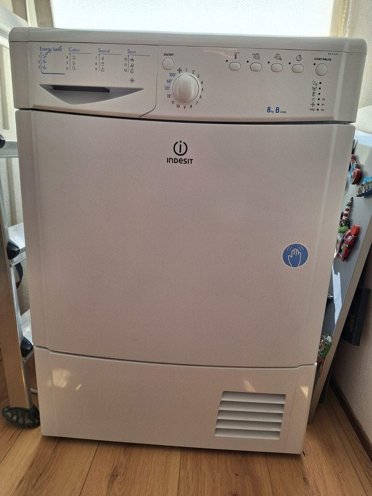 INDESIT condensdroger, Witgoed en Apparatuur, Wasdrogers, 6 tot 8 kg, Ophalen, Condens, 85 tot 90 cm
