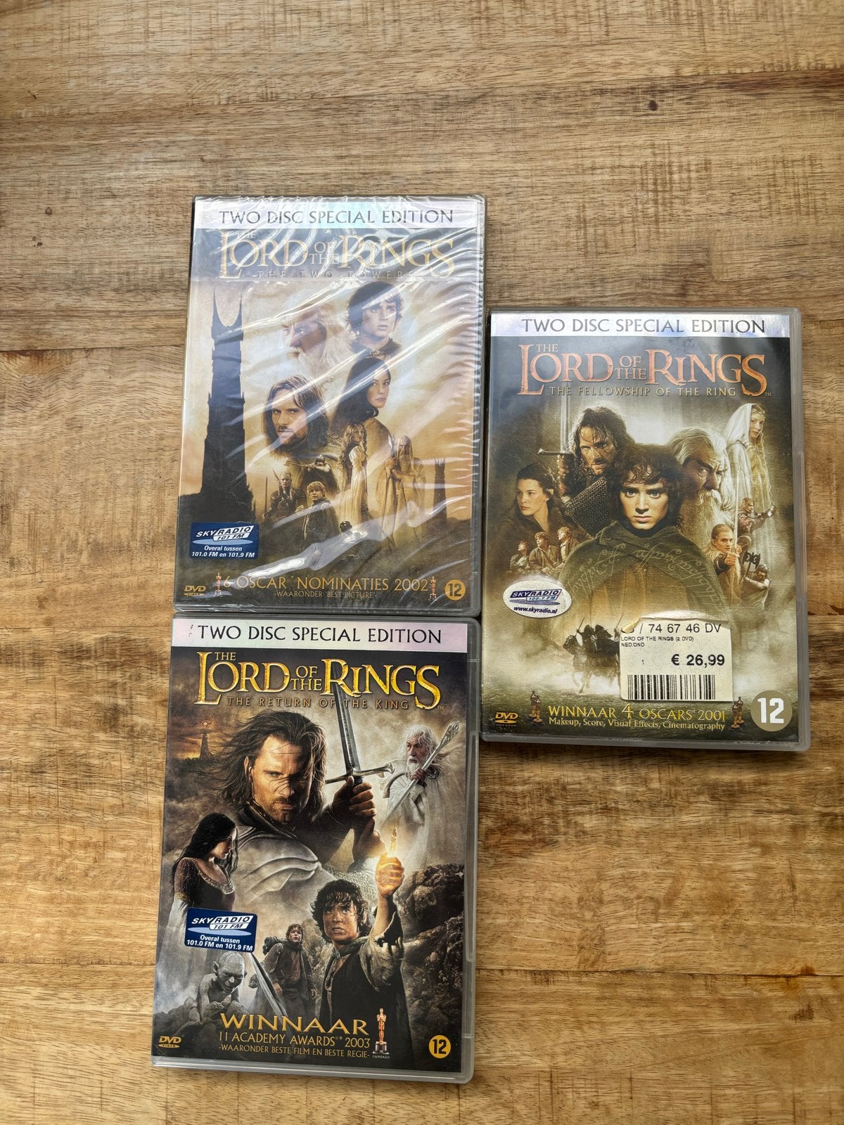 Lord of the Rings Trilogie - 3x Two Disc Special Edition, Nederlands, Ophalen of Verzenden, Vanaf 12 jaar, Gebruikt