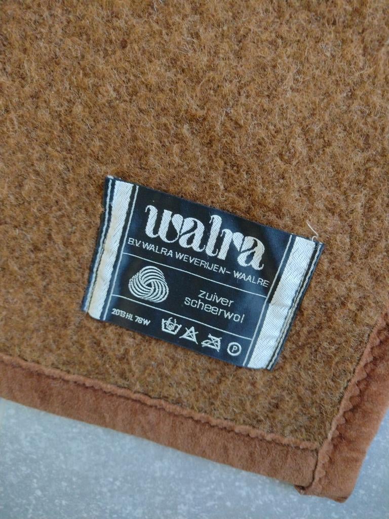 Wollen deken merk Walra, Huis en Inrichting, Woonaccessoires | Plaids en Woondekens, Ophalen, Gebruikt