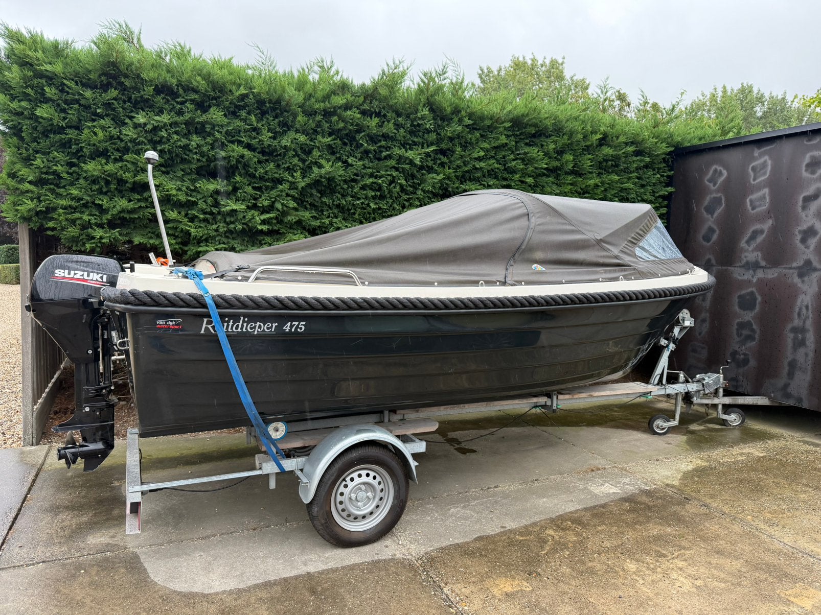 Mooie Admiral 475XL Sloep met 9,9 Suzuki bbm evt . Trailer, Watersport en Boten, Ophalen, 70 cm, Overige typen, 1.80 meter