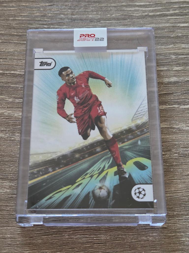 Cody Gakpo Topps project 22 Liverpool, Ophalen of Verzenden, Zo goed als nieuw, Buitenlandse clubs, Poster, Plaatje of Sticker