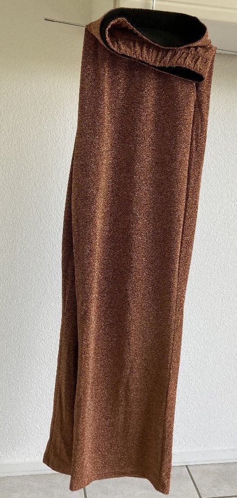 mooie glanzende koperbronzen broek XL 48 50 Hema bijna nieuw, Overige kleuren, Maat 46/48 (XL) of groter, Ophalen of Verzenden