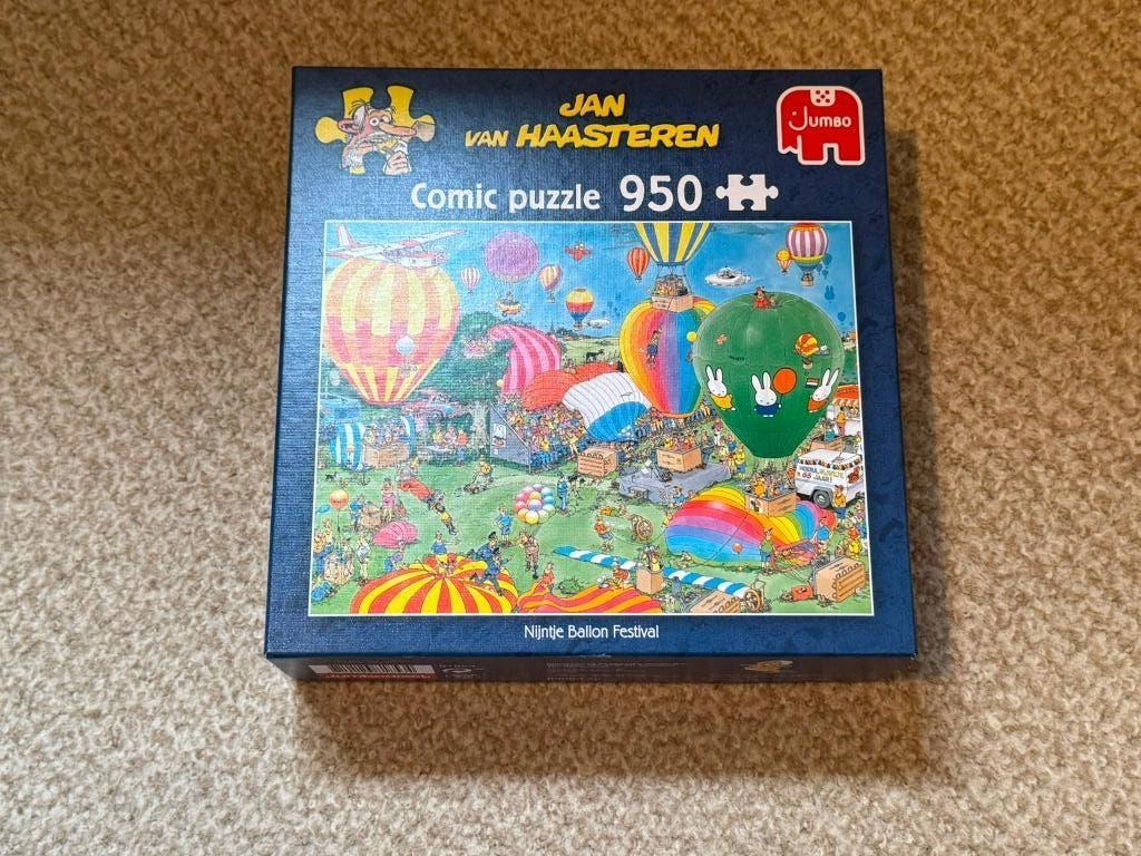 Jan van Haasteren puzzel - 950 - Nijntje Ballon festival, Verzenden, 500 t/m 1500 stukjes, Gebruikt, Legpuzzel