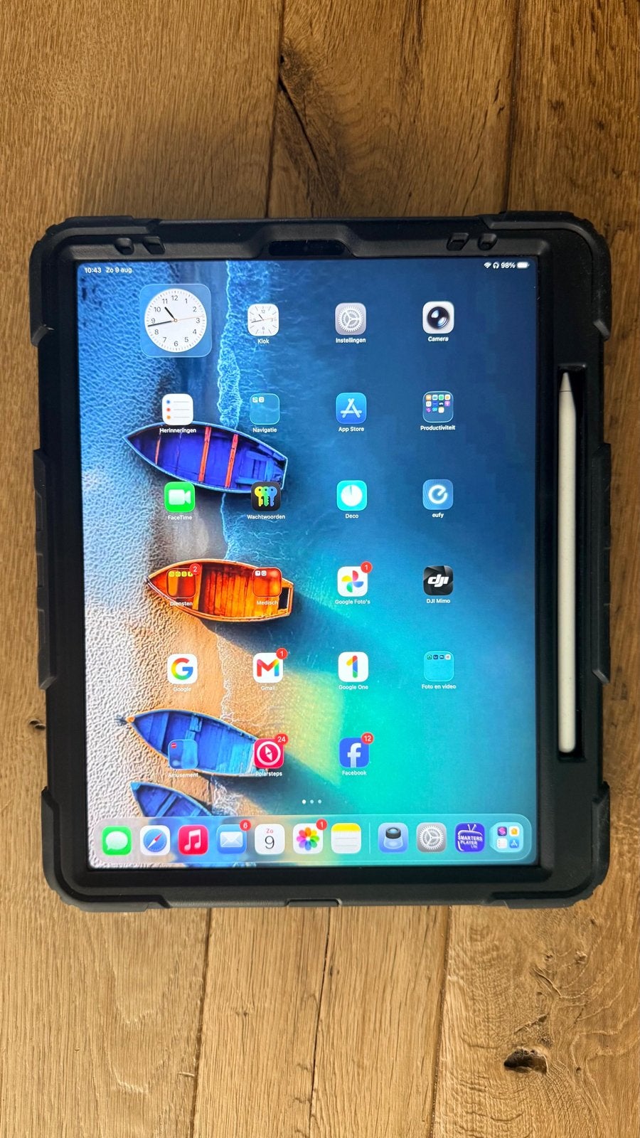 iPad Pro (12.9 inch, 4e gen) met Apple Pencil en hoes, 12 inch, Ophalen of Verzenden, Zo goed als nieuw, Apple iPad Pro