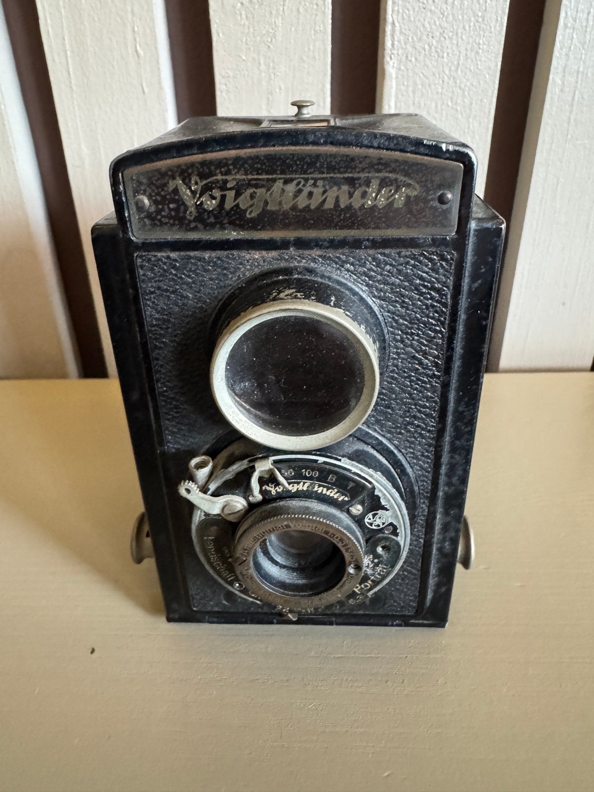 Vintage Voigtlander Brilliant camera, Ophalen of Verzenden, Gebruikt, Spiegelreflex, Overige Merken
