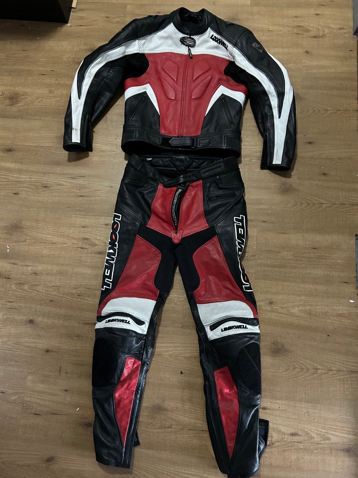 Lookwell leren combipak (jas en broek), Motoren, Ophalen of Verzenden, Tweedehands, Combipak
