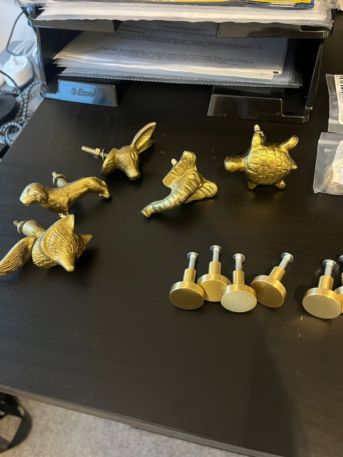 Knoppen voor hemnes kast ikea commode goud knopjes, Ophalen of Verzenden