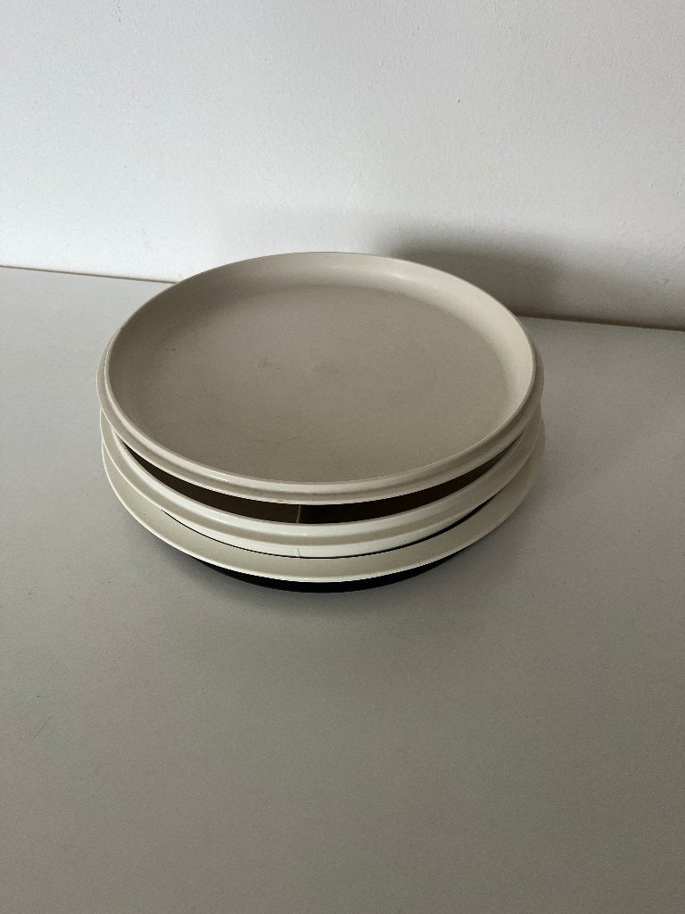 Tupperware draaiplateau plateau wit zwart, Huis en Inrichting, Ophalen of Verzenden, Wit, Overige typen