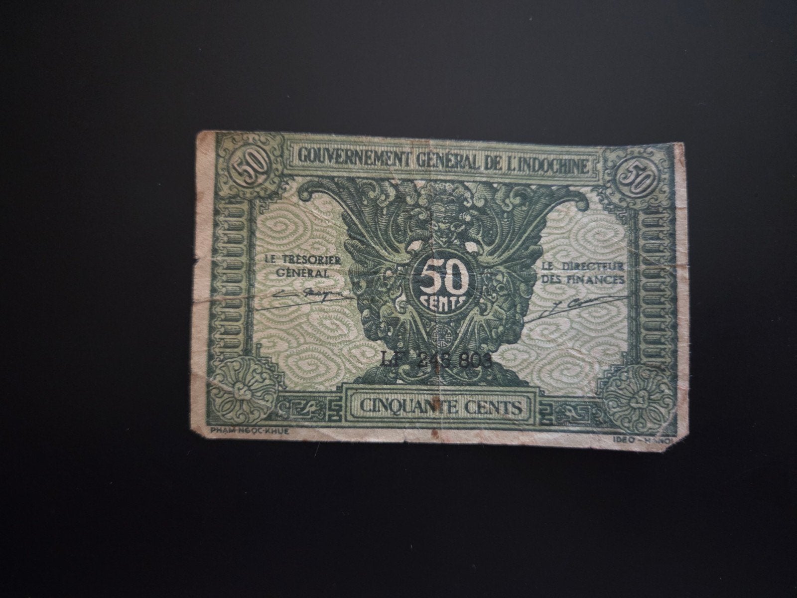 French IndoChina 50 cents 1942 VF, Ophalen of Verzenden, Zuidoost-Azië
