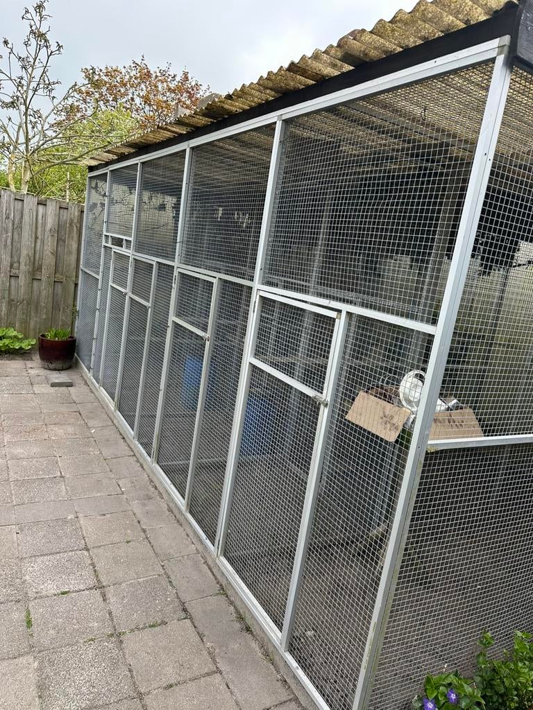 Voliere, Dieren en Toebehoren, Ophalen of Verzenden, Zo goed als nieuw, Aluminium, Volière