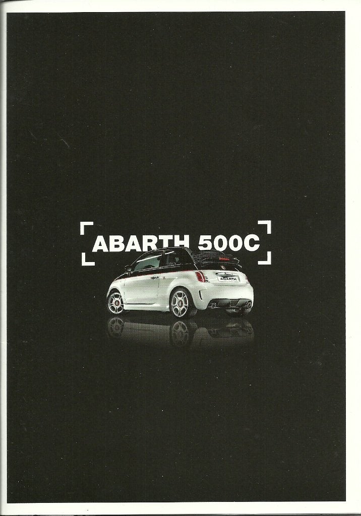 Fiat 500 C Abarth Cabrio folder, Ophalen of Verzenden, Zo goed als nieuw, Overige merken