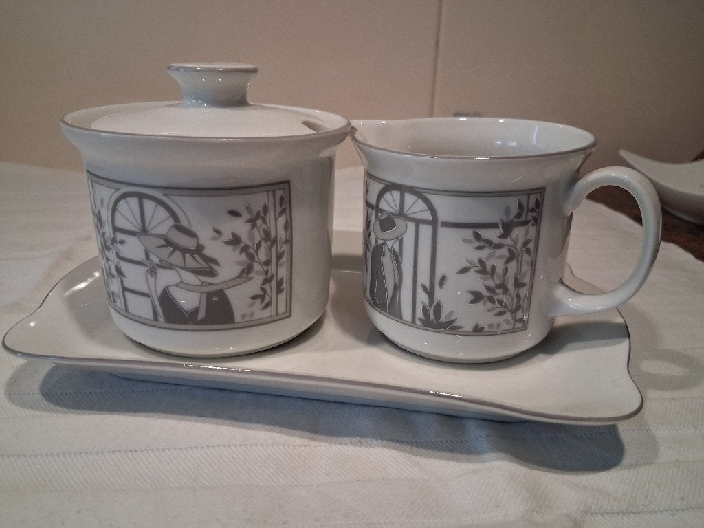 Douwe Egberts roomstel MONACO 3 delig *eureka*, Antiek en Kunst, Ophalen of Verzenden