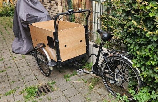 Bakfiets met defecte elektrische ondersteuning, Fietsen en Brommers, Fietsen | Bakfietsen, Gebruikt, Velgrem, Elektrisch, 2 kinderen