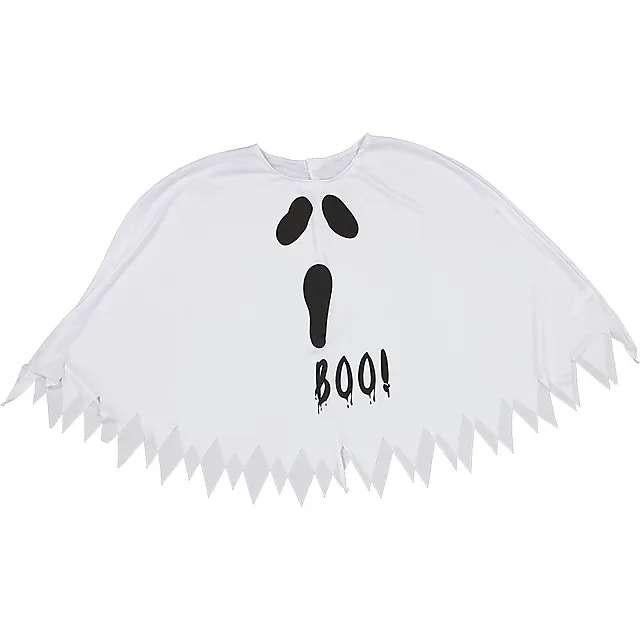 Nieuw! Halloween spook poncho/ kostuum one size, Ophalen of Verzenden, Nieuw, Halloween, Kleding