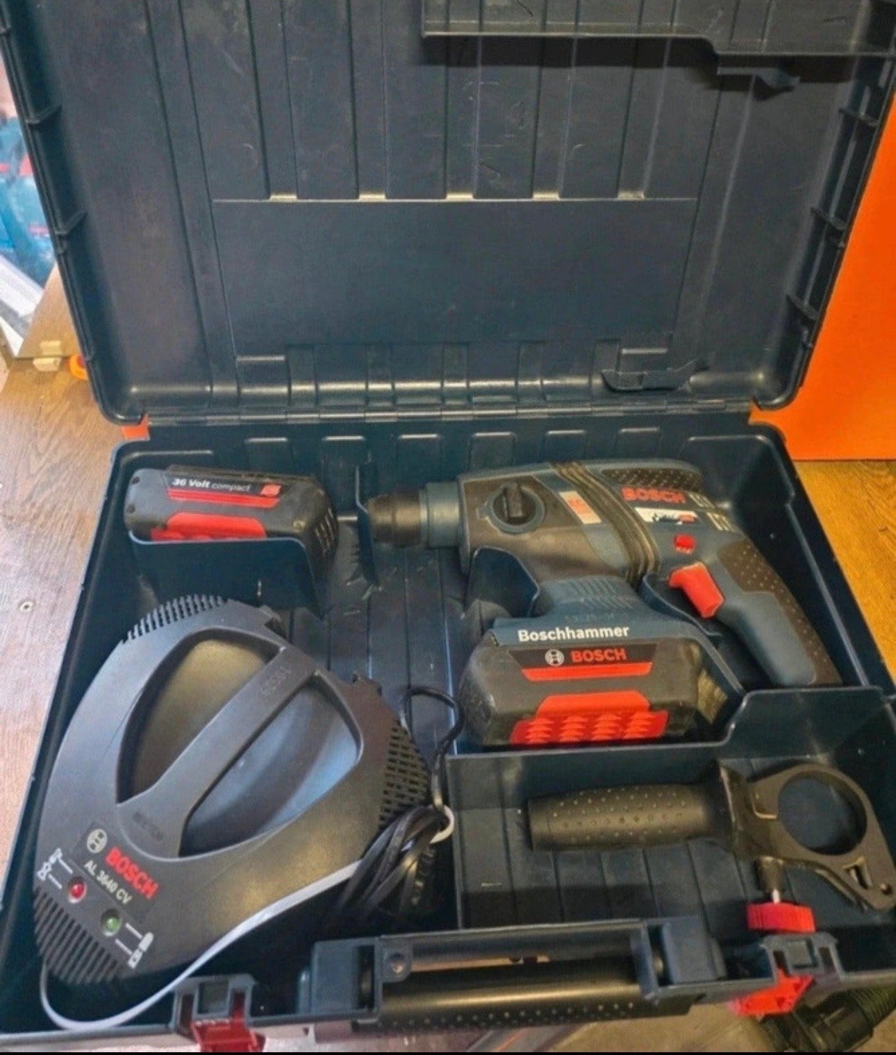 Bosch GBH 36 V-EC Compact Professional Boorhamer, Boor- en/of Breekhamer, Ophalen of Verzenden, Klopboormechanisme, Gebruikt