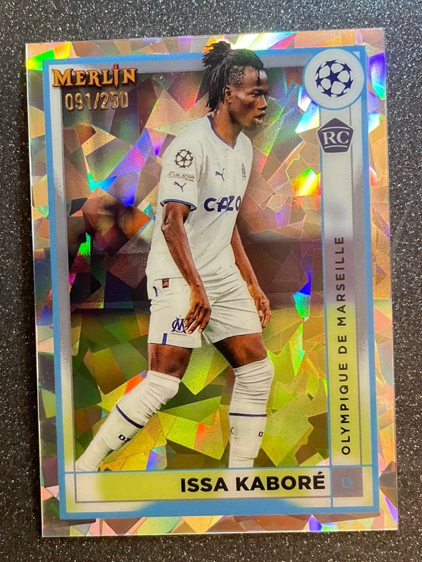 Topps Merlin 22/23 ATOMIC REFR.   /250  RC  KABORÉ OLYMPIQUE, Verzenden, Zo goed als nieuw, Plaatje
