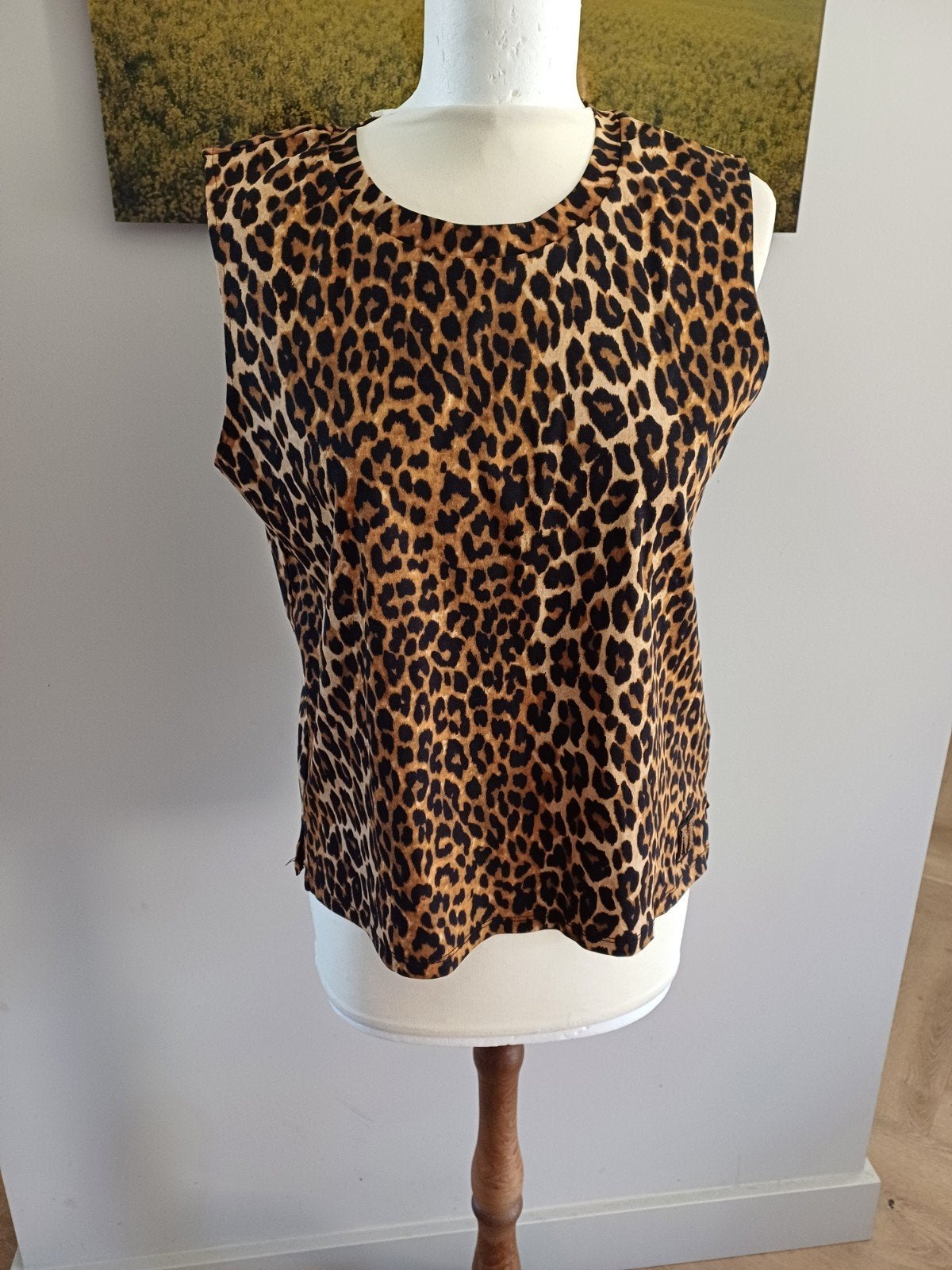 Scotch & Soda Leopard Print Top Maat S, Bruin, Scotch & Soda, Ophalen of Verzenden, Zo goed als nieuw