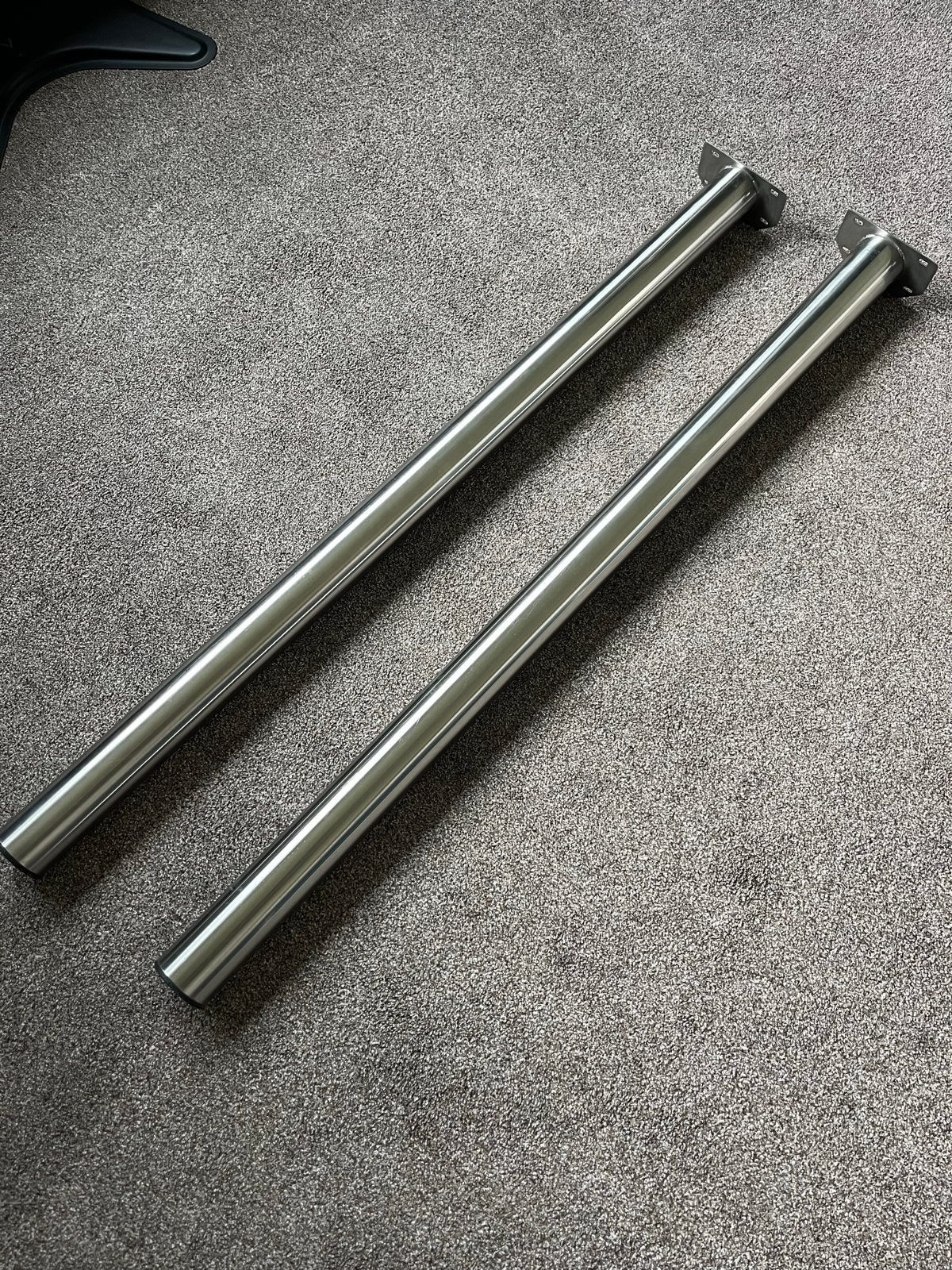 2x RVS Meubelpoot Rond 60mm 110cm, Ophalen, Tafelpoot, Minder dan 50 cm, 100 tot 150 cm