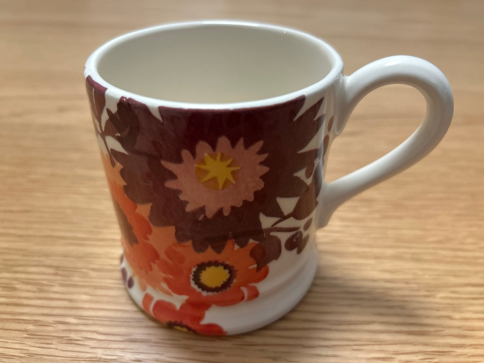 Emma Bridgewater 1/2 pint mok - Bloemenpatroon, Ophalen of Verzenden, Zo goed als nieuw