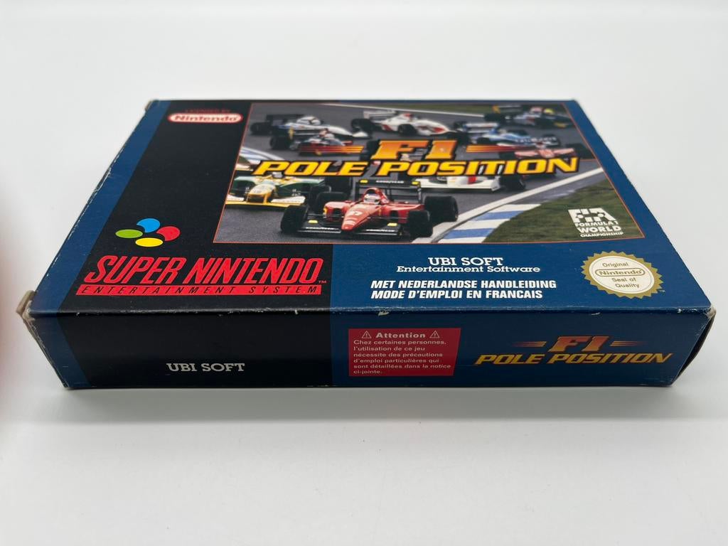 F1 Pole Position PAL FAH SNES, 1 speler, Racen en Vliegen, Ophalen of Verzenden, Zo goed als nieuw