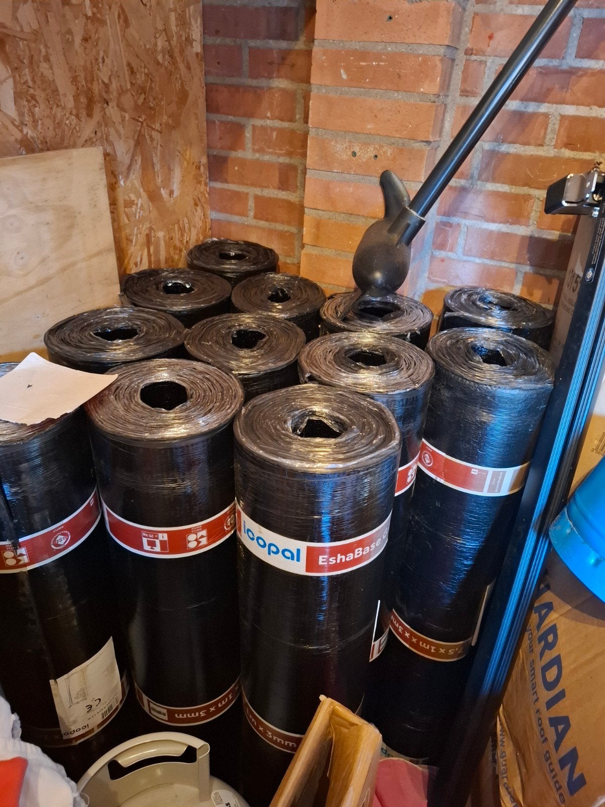 Icopal EshaBase G EPS 7.5m dakbedekking, Doe-het-zelf en Verbouw, Ophalen, Overige materialen, Zwart, Nieuw