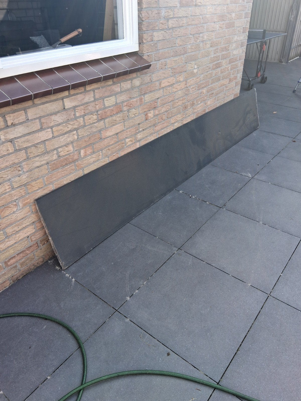 Trespa strook RAL 7016 Antraciet - 47x305 cm, Ophalen of Verzenden, Nieuw, HPL, Minder dan 20 mm