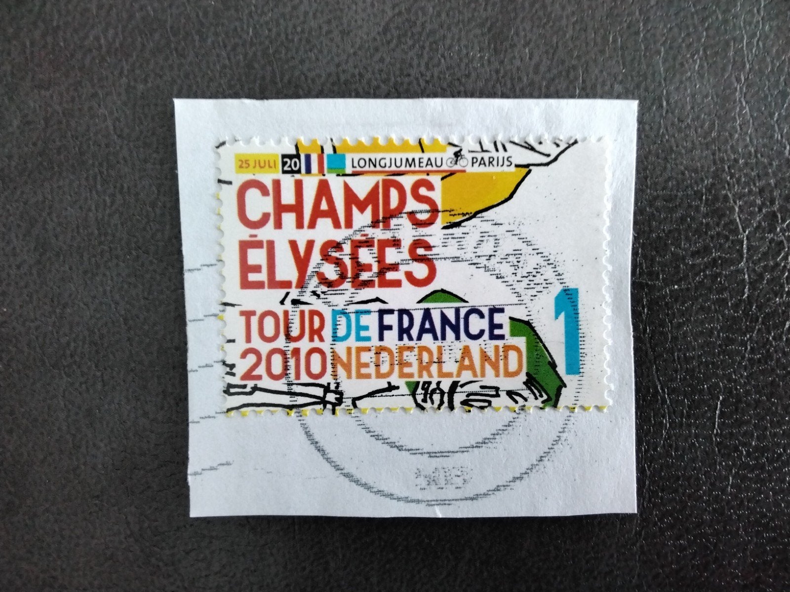 Nederland TOUR DE FRANCE zegel 2010 gestempeld, Verzenden, Na 1940, Gestempeld