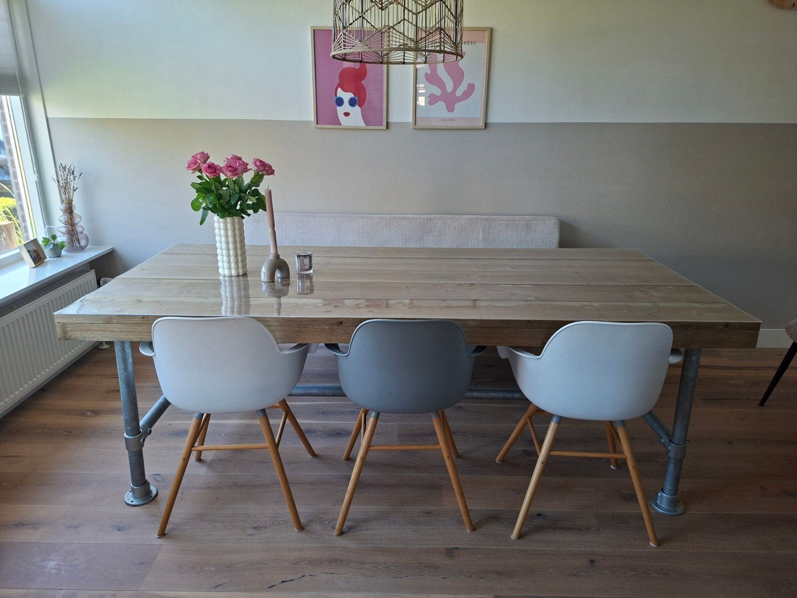 Zuiver eetkamerstoelen, Huis en Inrichting, Stoelen, Gebruikt, Modern, Scandinavisch, Wit, Vier