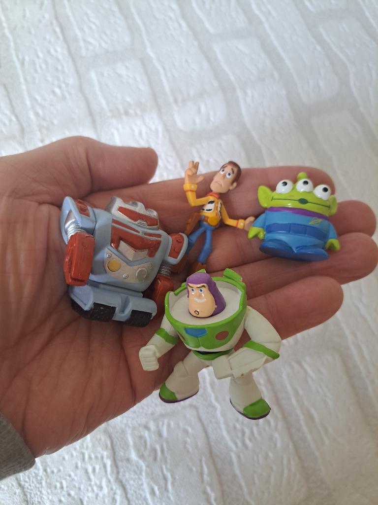 Set Toy Story, Sparks, Lightyear, Alien en Woody, Disney, Verzamelen, Disney, Ophalen of Verzenden, Overige figuren, Zo goed als nieuw