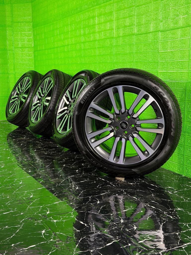 originele range rover velgen 5x120 21'' winterset pirelli, Auto-onderdelen, Banden en Velgen, Niet ingevuld, 275 mm, Banden en Velgen