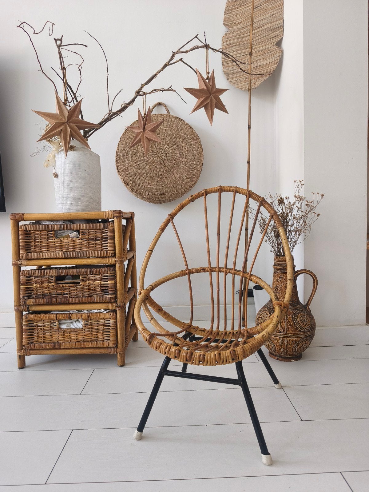 Vintage rotan Rohe kinder stoeltje!, Ophalen of Verzenden