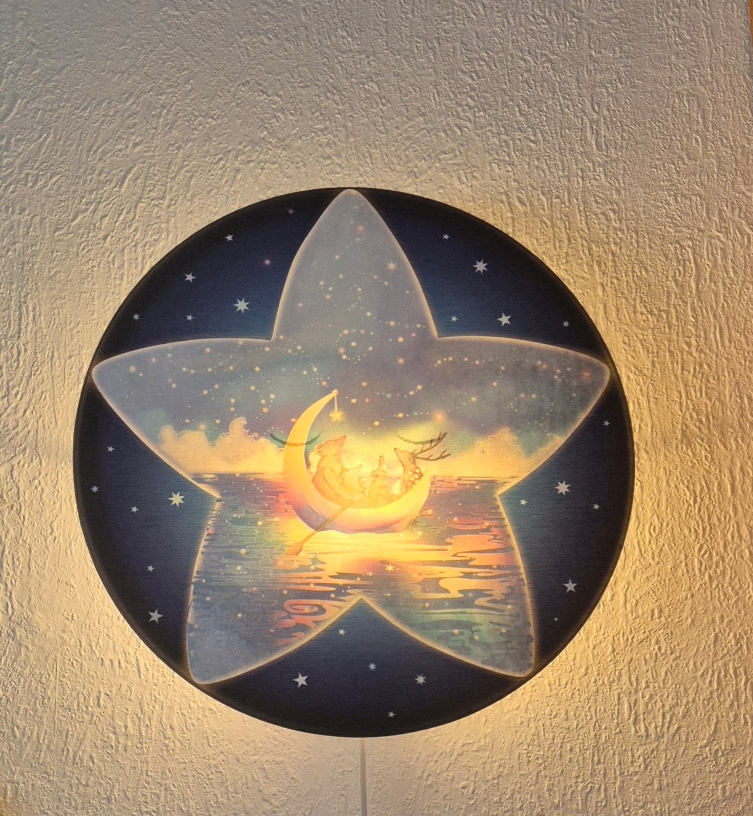Wandlamp Kleine Ster met Dieren - Hartendief, Kinderen en Baby's, Kinderkamer | Inrichting en Decoratie, Ophalen, Zo goed als nieuw