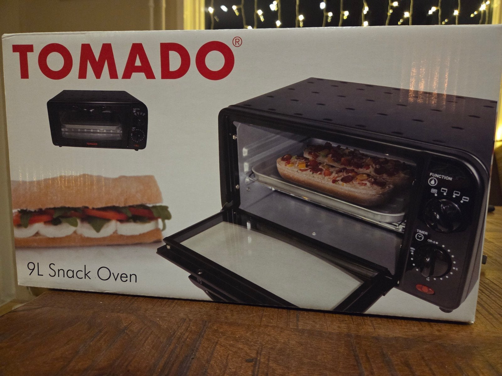 Tomado 9L Snack Oven - Nieuw in doos, Overige merken, Nieuw, Ophalen of Verzenden, Vrijstaand