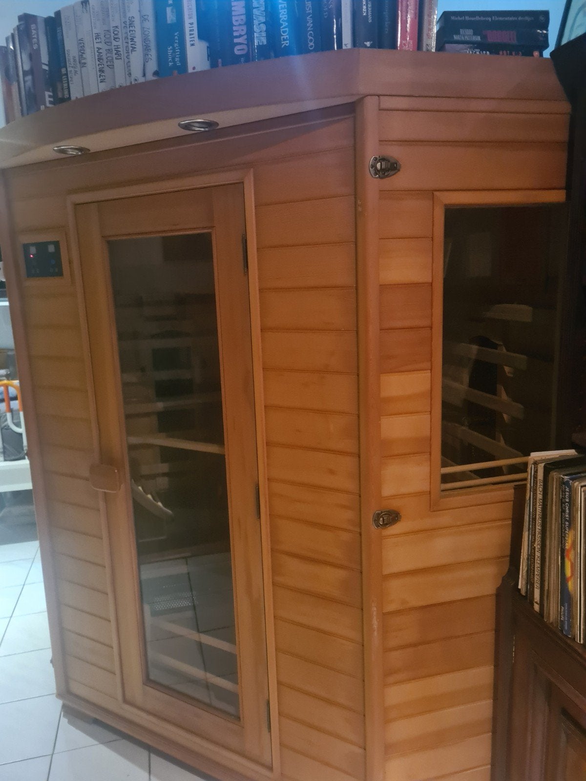 infrarood cabine 6 hoekig bieden, Sport en Fitness, Sauna, Ophalen, Nieuw, Complete sauna