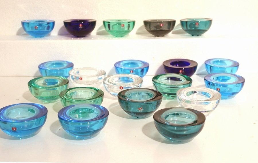 Iittala waxinelichthouder - Anneleen Hakatie Ballo, -, Blauw, -, Waxinelichthouder