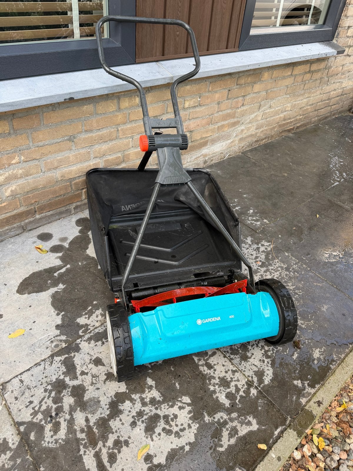 Gardena 400 Handgrasmaaier met opvangzak, Ophalen, Gebruikt, Handgrasmaaier, Opvangzak