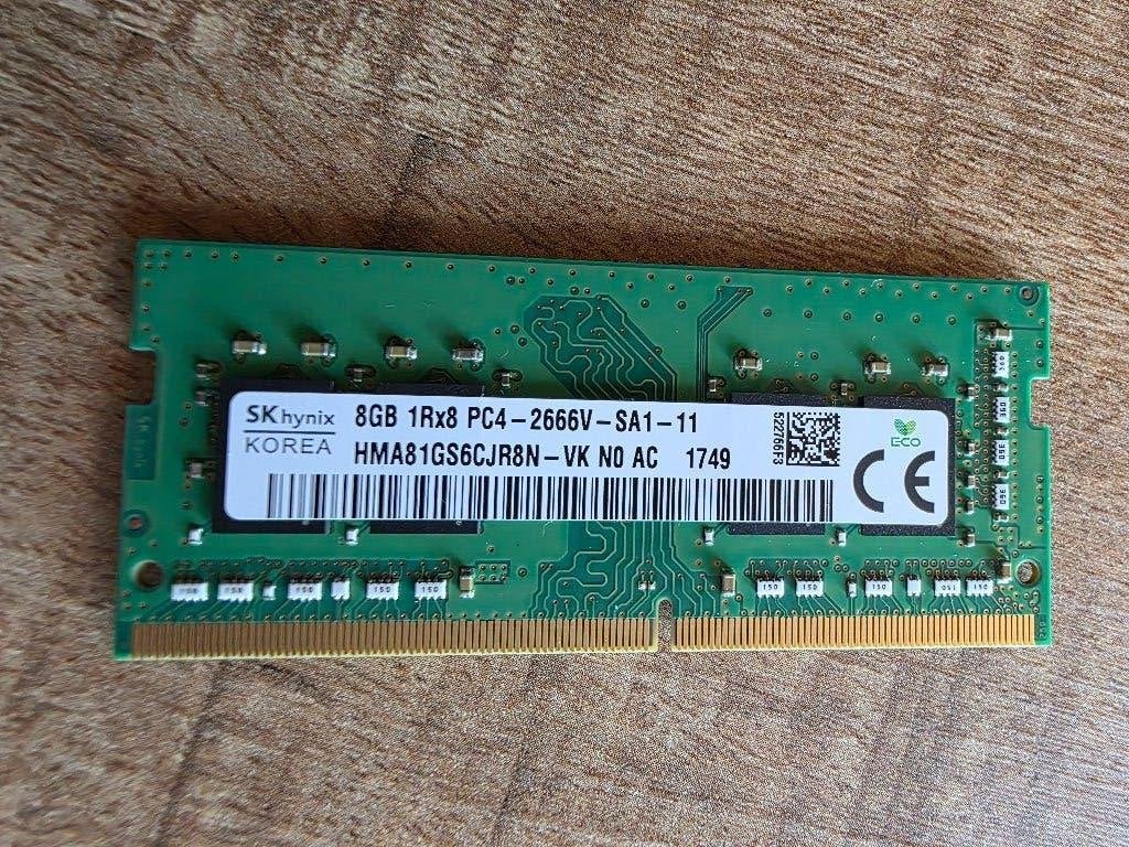 16GB (2x8) DDR4 2666 geheugenmodules SO-DIMM, Computers en Software, DDR4, Ophalen of Verzenden, Zo goed als nieuw, Laptop